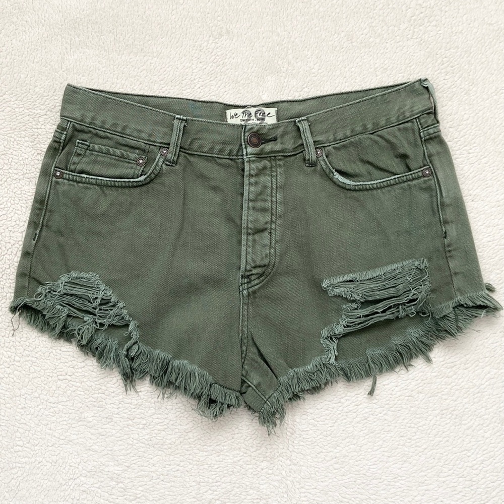 We The Free/Free People Button Fly Jean Shorts